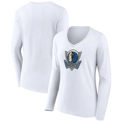 NBA Dallas Mavericks Women's Alternate Logo V-Neck Long Sleeve T-Shirt sale
