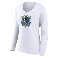 NBA Dallas Mavericks Women's Alternate Logo V-Neck Long Sleeve T-Shirt sale