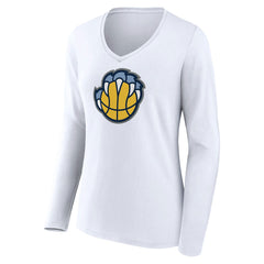 NBA Memphis Grizzlies Women's Alternate Logo V-Neck Long Sleeve T-Shirt