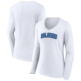 NBA Orlando Magic Women's Alternate Logo V-Neck Long Sleeve T-Shirt