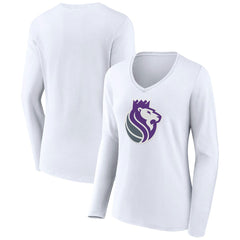 NBA Sacramento Kings Women's Alternate Logo V-Neck Long Sleeve T-Shirt