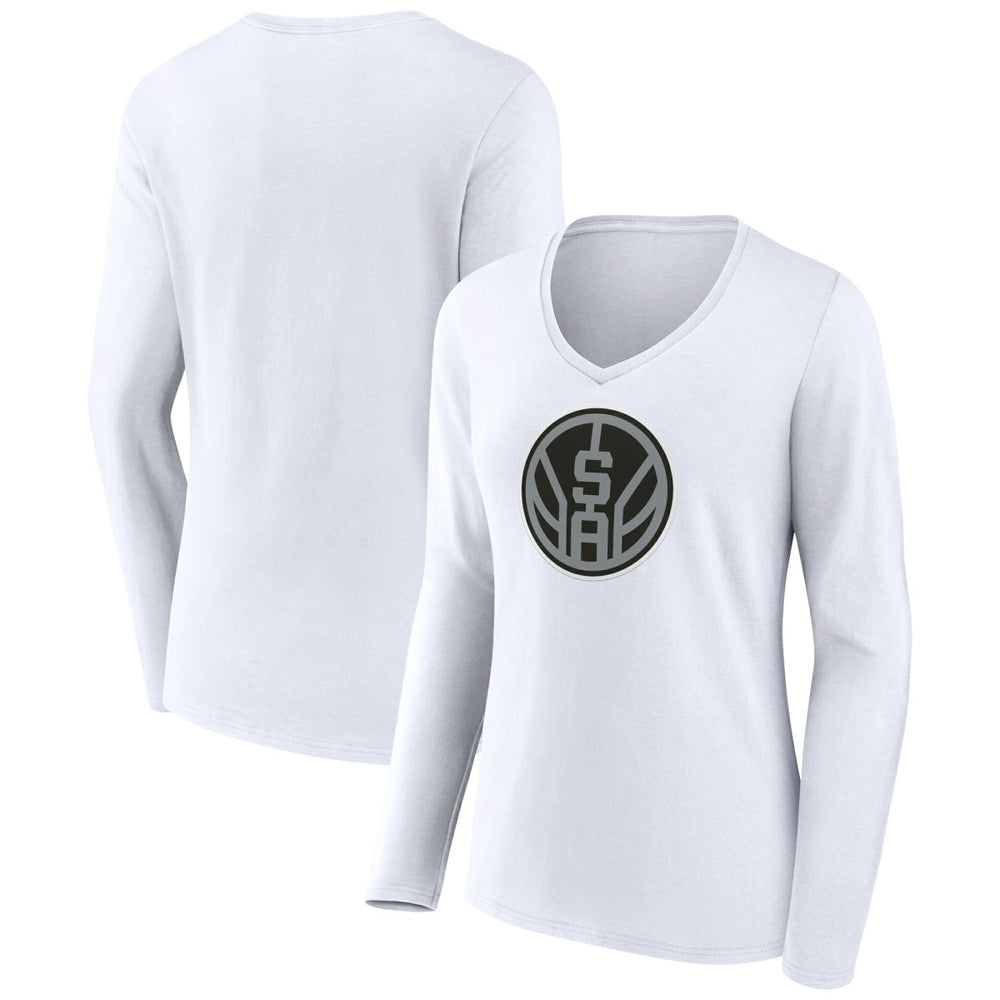 NBA San Antonio Spurs Women's Alternate Logo V-Neck Long Sleeve T-Shirt