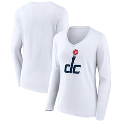 NBA Washington Wizards Women's Alternate Logo V-Neck Long Sleeve T-Shirt