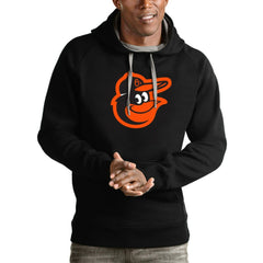 MLB Baltimore Orioles Antigua Victory Pullover Team Logo Hoodie