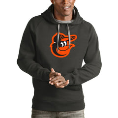 MLB Baltimore Orioles Antigua Victory Pullover Team Logo Hoodie
