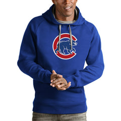 MLB Chicago Cubs Antigua Victory Pullover Team Logo Hoodie