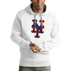 MLB New York Mets Antigua Victory Pullover Team Logo Hoodie