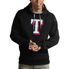 MLB Texas Rangers Antigua Victory Pullover Team Logo Hoodie