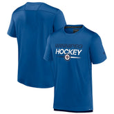 NHL Blue Winnipeg Jets Fanatics Authentic Pro Tech T-Shirt