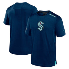 NHL Deep Sea Blue Seattle Kraken Fanatics Authentic Pro Performance T-Shirt