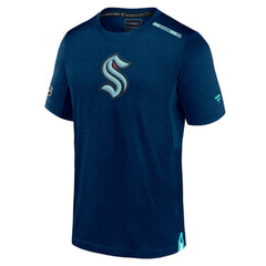 NHL Deep Sea Blue Seattle Kraken Fanatics Authentic Pro Performance T-Shirt