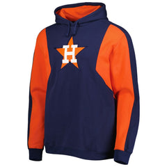MLB Houston Astros Mitchell & Ness Colorblocked Fleece Pullover Hoodie