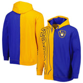 MLB Milwaukee Brewers Mitchell & Ness Fleece Full-Zip Hoodie