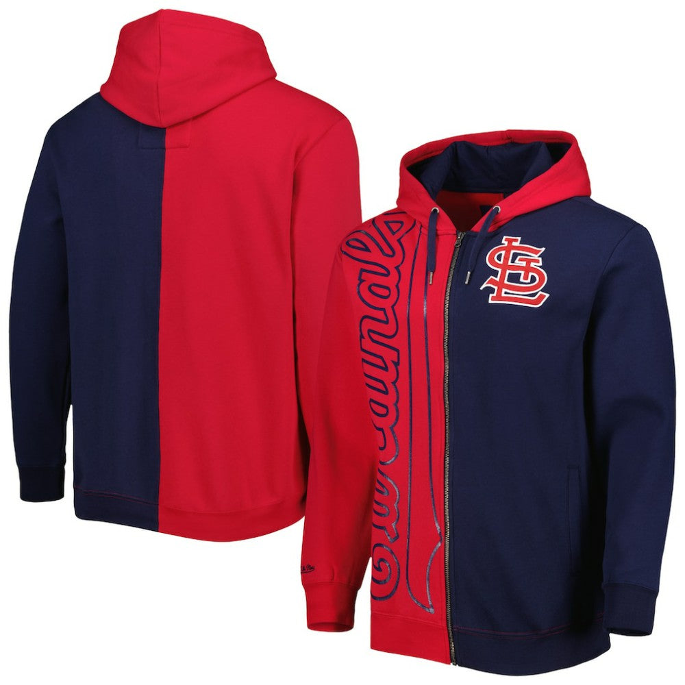 MLB St. Louis Cardinals Mitchell & Ness Fleece Full-Zip Hoodie