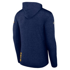 NHL Navy St. Louis Blues Fanatics Authentic Pro Lightweight Pullover Hoodie