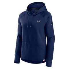 NHL Heather Navy Washington Capitals Fanatics Women's Authentic Pro Pullover Hoodie