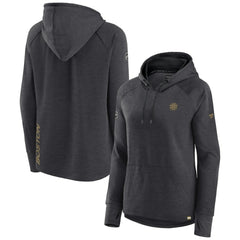 NHL Heather Charcoal Boston Bruins Fanatics Women's Authentic Pro Pullover Hoodie