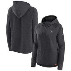 NHL Heather Charcoal Philadelphia Flyers Fanatics Women's Authentic Pro Pullover Hoodie