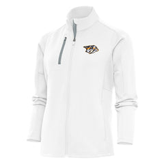 NHL White Nashville Predators Antigua Women's Team Logo Generation Full-Zip Jacket