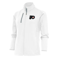 NHL White Philadelphia Flyers Antigua Women's Team Logo Generation Full-Zip Jacket
