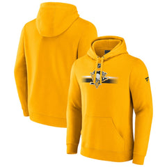 NHL Gold Pittsburgh Penguins Fanatics Authentic Pro Secondary Pullover Hoodie