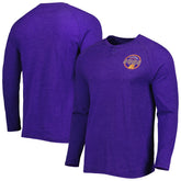 NBA Phoenix Suns Concepts Sport Left Chest Henley Raglan Long Sleeve Top