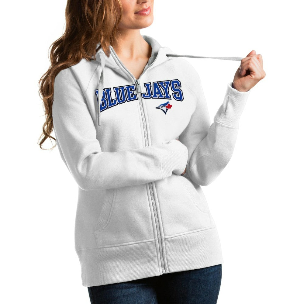 MLB Toronto Blue Jays Antigua Women's Team Logo Victory Full-Zip Hoodie