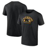 NHL Black Boston Bruins Shoulder Patch Logo T-Shirt