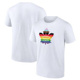 NHL White Toronto Maple Leafs Team Pride Logo T-Shirt