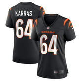 Ted Karras Women's Game Player Jersey - Cincinnati Bengals