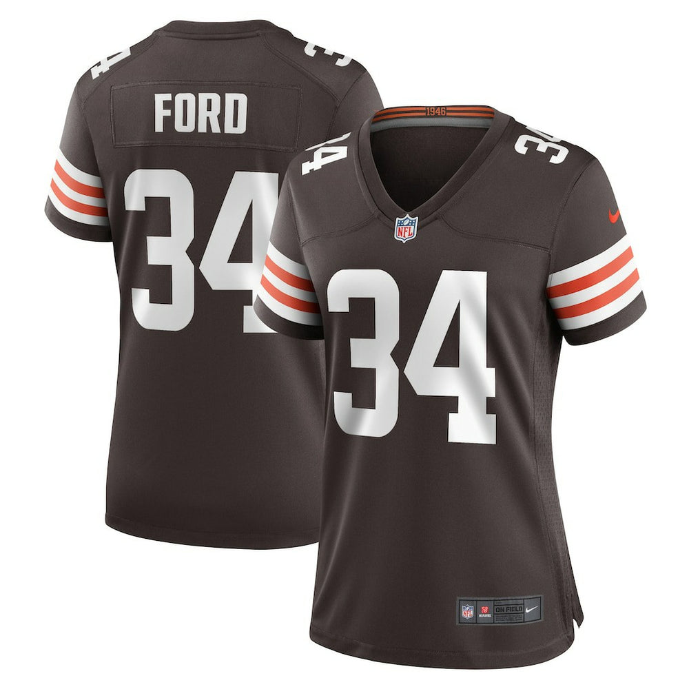 Jerome Ford Women's Game Player Jersey - Cleveland Browns