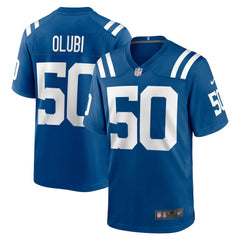 Segun Olubi Game Player Jersey - Indianapolis Colts