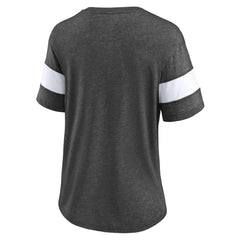 NHL Heather Charcoal Washington Capitals Fanatics Women's Special Edition 2.0 Ring The Alarm V-Neck T-Shirt