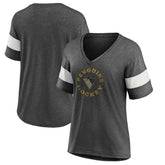 NHL Heather Charcoal Pittsburgh Penguins Fanatics Women's Special Edition 2.0 Ring The Alarm V-Neck T-Shirt