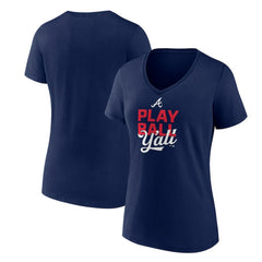MLB Atlanta Braves Women's Play Ball V-Neck T-Shirt