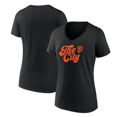 MLB San Francisco Giants Women's Scripty City V-Neck T-Shirt