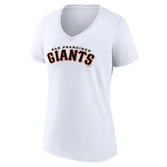 MLB San Francisco Giants Women's Giants Alternate Club Lettering V-Neck T-Shirt