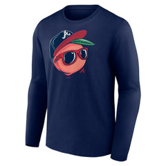 MLB Atlanta Braves Mr. Peach Long Sleeve T-Shirt