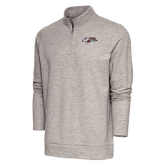 Antigua Team Logo Throwback Gambit Quarter-Zip Pullover Top - Cincinnati Bengals