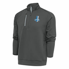 Antigua Team Logo Throwback Generation Quarter-Zip Pullover Top - Detroit Lions