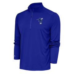 Antigua Team Logo Throwback Tribute Quarter-Zip Pullover Top - Indianapolis Colts