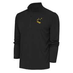 Antigua Team Logo Throwback Tribute Quarter-Zip Pullover Top - Pittsburgh Steelers