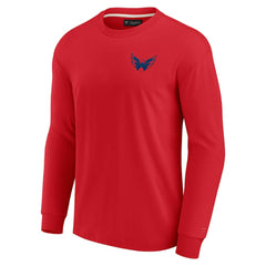 NHL Red Washington Capitals Fanatics Unisex Elements Super Soft Long Sleeve T-Shirt