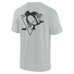 NHL Gray Pittsburgh Penguins Fanatics Unisex Elements Super Soft Short Sleeve T-Shirt