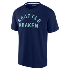 NHL Navy Seattle Kraken Fanatics Unisex Elements Super Soft Short Sleeve T-Shirt