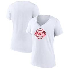 NBA Atlanta Hawks Women's Alternate Logo V-Neck T-Shirt