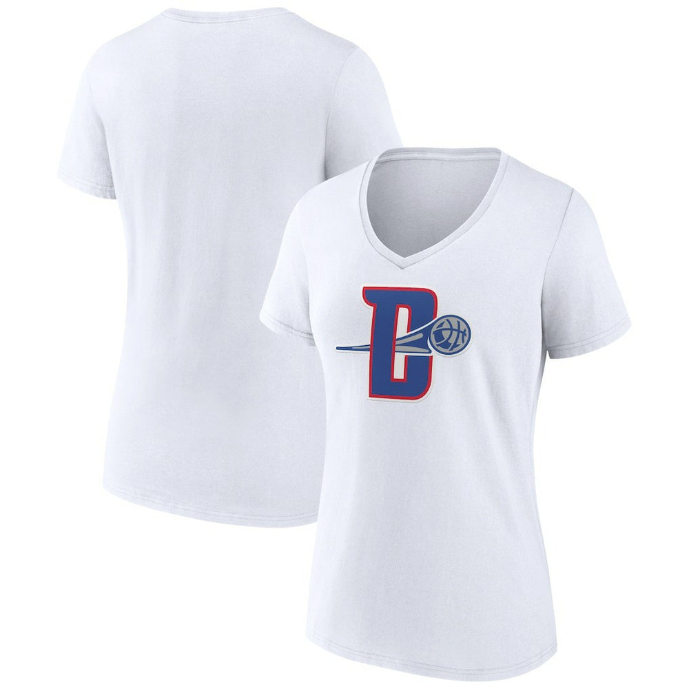 NBA Detroit Pistons Women's Alternate Logo V-Neck T-Shirt sale