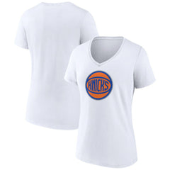 NBA New York Knicks Women's Alternate Logo V-Neck T-Shirt