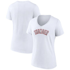 NBA Oklahoma City Thunder Women's Alternate Logo V-Neck T-Shirt