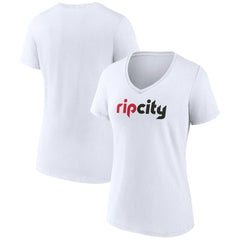 NBA Portland Trail Blazers Women's Alternate Logo V-Neck T-Shirt